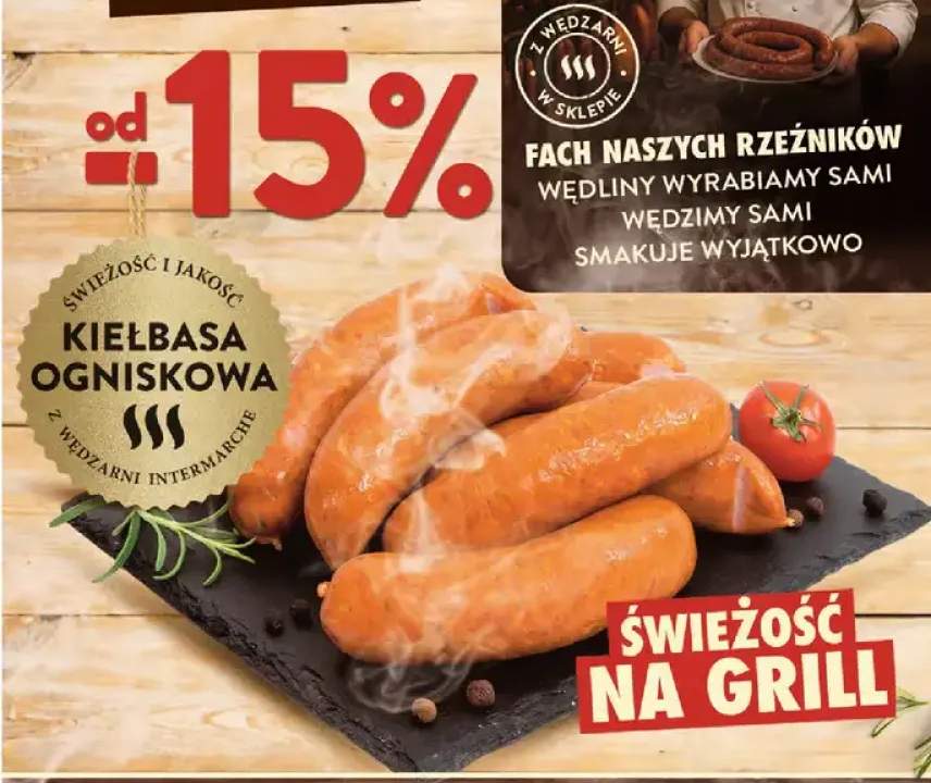 Kiełbasa ogniskowa Z Wędzarni Intermarché