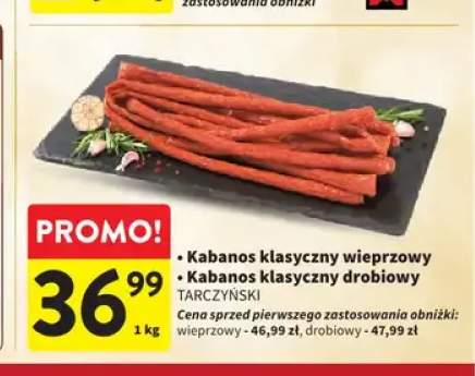 Kabanos klasyczny wieprzowy Tarczyński +1 wariant