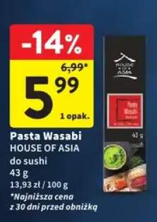 Pasta Wasabi do sushi HOUSE OF ASIA