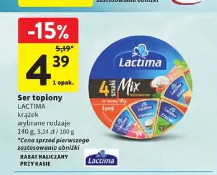 Ser topiony Lactima krążek
