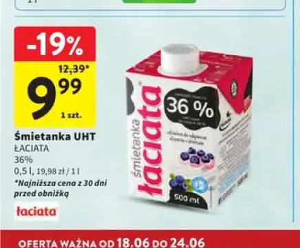 Śmietanka UHT Łaciata 36%