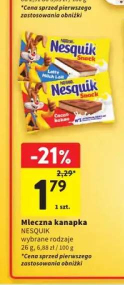 Mleczna kanapka Nesquik Latte +1 wariant