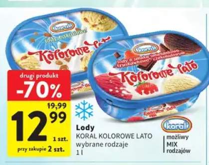 Lody Koral Kolorowe Lato