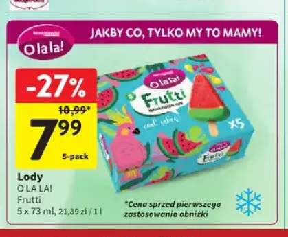 Lody O La La! Frutti 5-pak