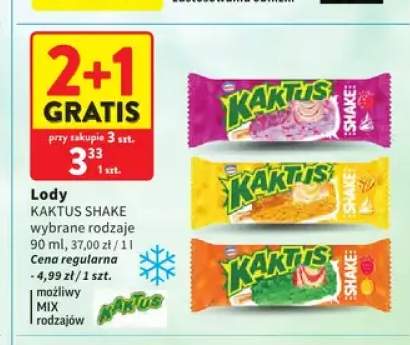 Lody Kaktus Shake