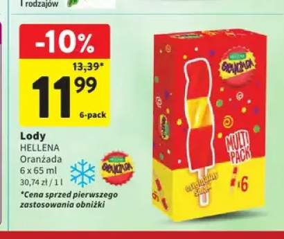 Lody Hellena Oranżada 6-pak