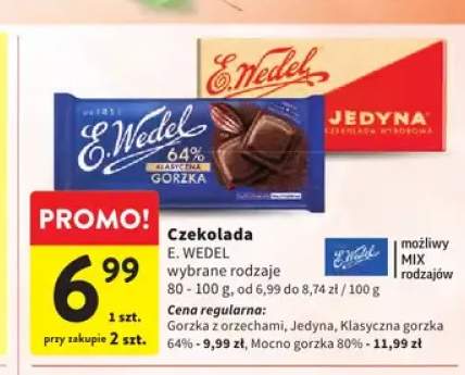 Czekolada E. Wedel Jedyna +2 warianty