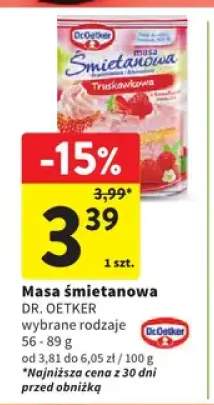 Masa śmietanowa Dr. Oetker