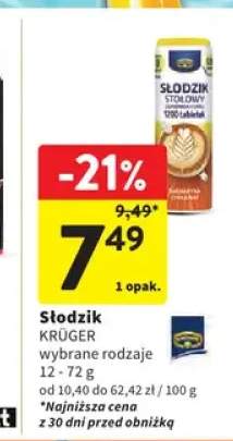 Słodzik stołowy Krüger