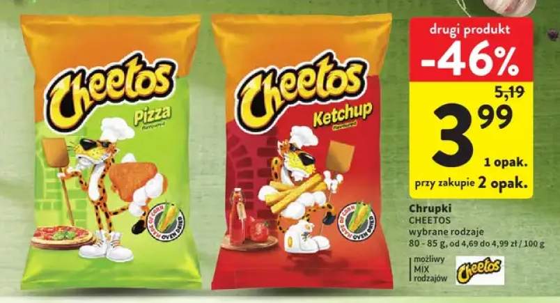 Chrupki kukurydziane Cheetos Pizza +1 wariant