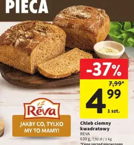 Chleb ciemny kwadratowy Reva