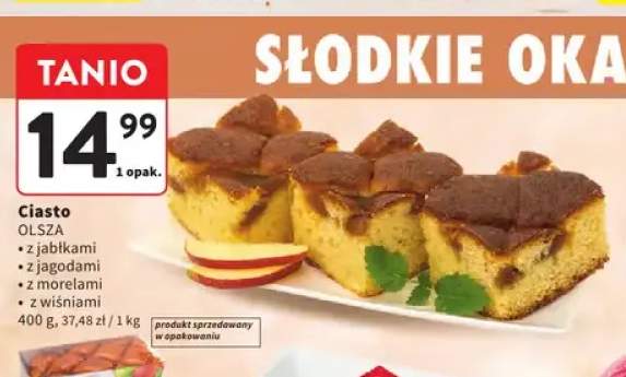 Ciasto z jabłkami Olsza +3 warianty