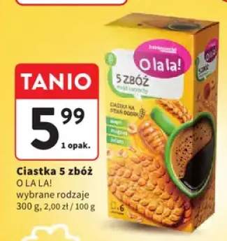 Ciastka 5 zbóż miód i orzechy O la la!