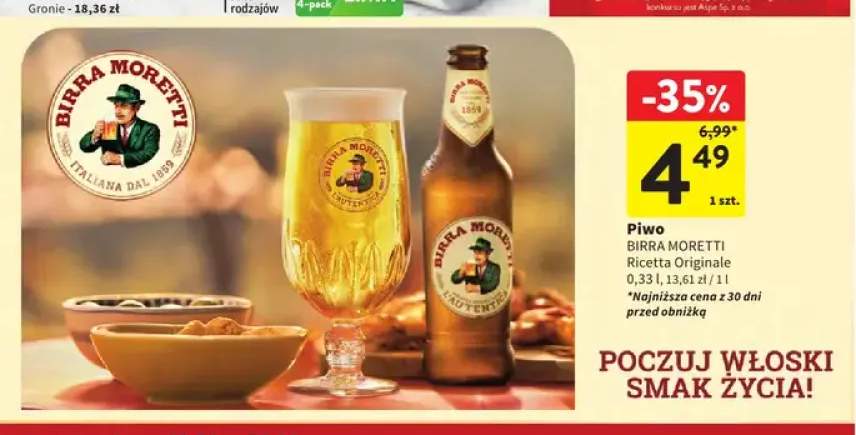 Piwo Birra Moretti Ricetta Originale