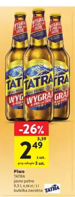 Piwo Tatra Jasne Pełne