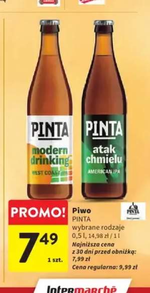 Piwo Pinta Modern Drinking West Coast IPA +1 wariant