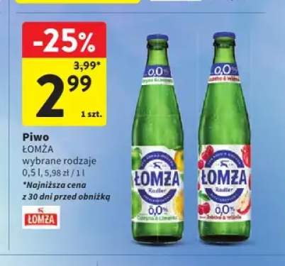 Piwo Łomża Radler Jabłko & Wiśnia 0,0% 500 ml +1 wariant