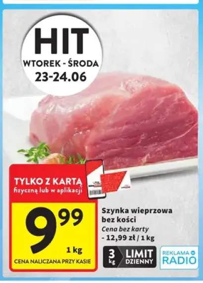 Szynka wieprzowa bez kości