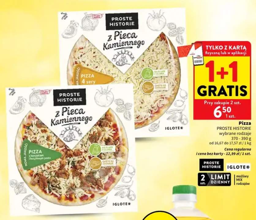 Pizza z pieca kamiennego 4 sery Proste Historie +1 wariant