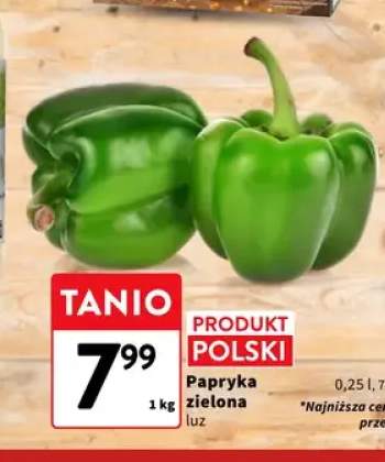 Papryka zielona luz