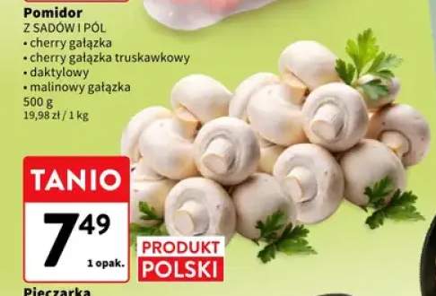 Pieczarka biała świeża Z Sadów i Pól +1 wariant