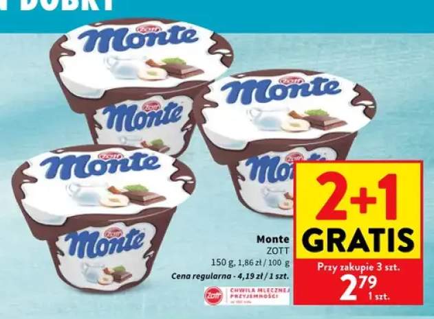 Deser mleczny Monte Zott
