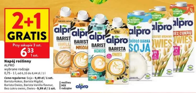 Napój roślinny Alpro Soja +6 wariantów