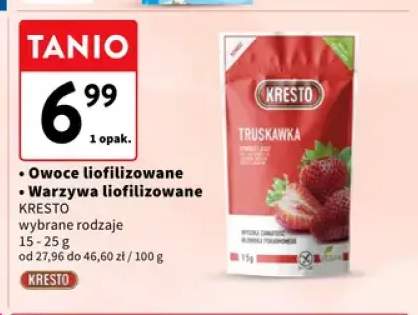 Owoce liofilizowane Kresto Truskawka +1 wariant