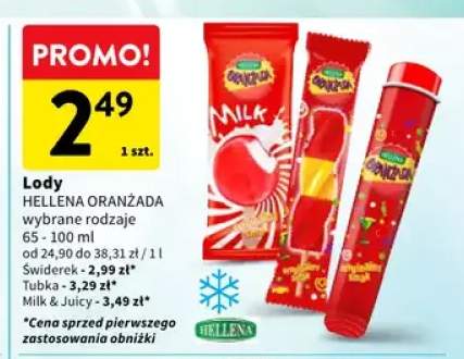 Lody Hellena Oranżada Świderek +3 warianty