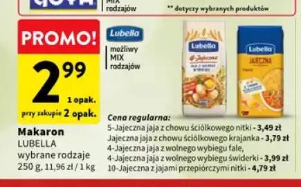 Makaron Lubella 5-Jajeczna nitki +4 warianty