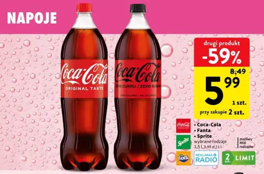 Napój gazowany Coca-Cola +2 warianty
