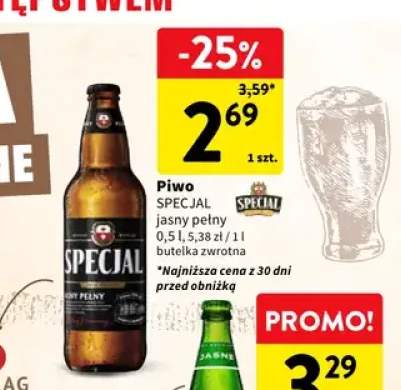 Piwo Specjal jasny pełny