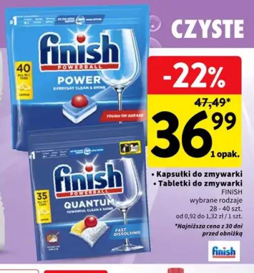 Kapsułki do zmywarki Finish Powerball Quantum +1 wariant