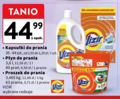 Kapsułki do prania Vizir +2 warianty