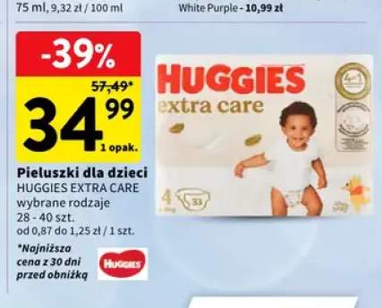 Pieluszki dla dzieci Huggies Extra Care