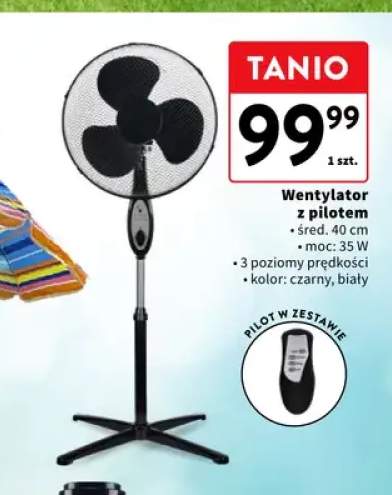 Wentylator z pilotem średnica 40 cm