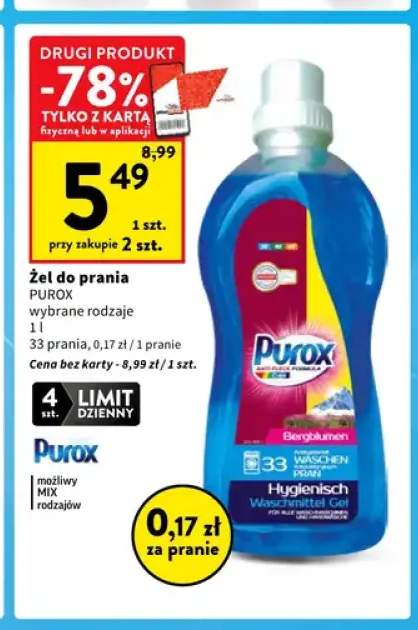Żel do prania Bergblumen Purox