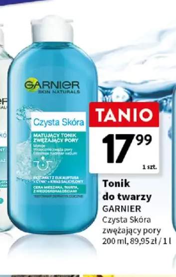 Tonik do twarzy Garnier Czysta Skóra zwężający pory