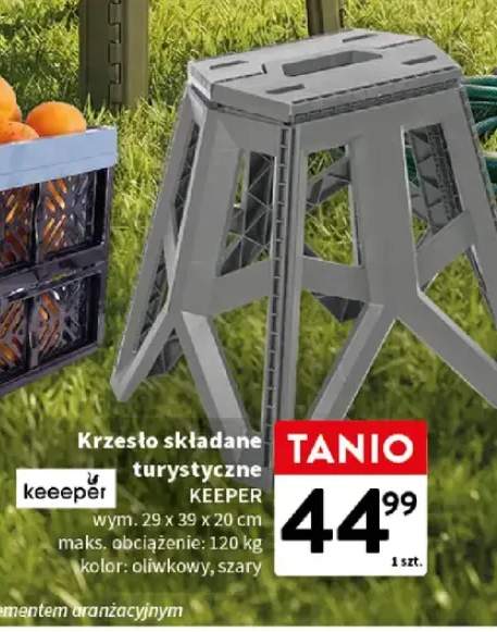 Krzesło składane turystyczne KEEPER 29x39x20 cm