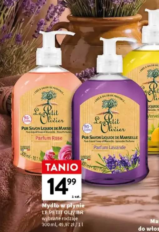 Mydło w płynie Le Petit Olivier Pur Savon Liquide de Marseille Parfum Rose +2 warianty