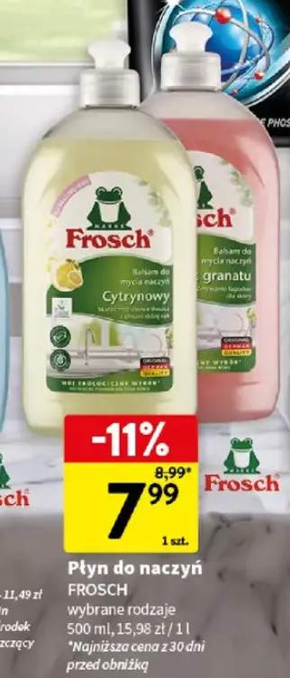 Balsam do mycia naczyń Frosch Cytrynowy +1 wariant