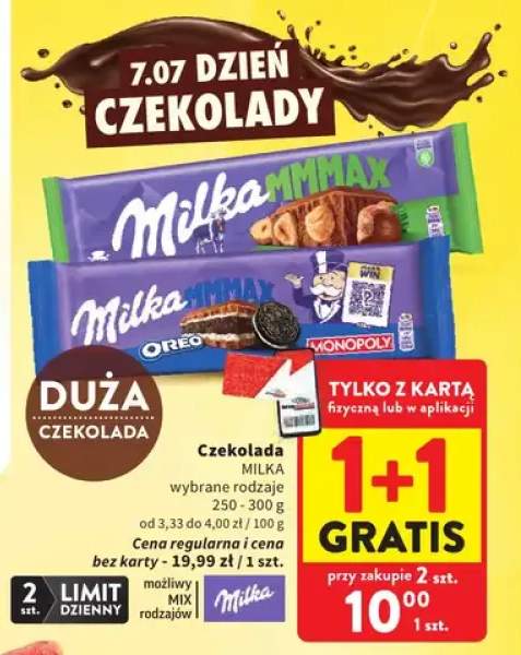 Czekolada Milka MMMAX Oreo +1 wariant
