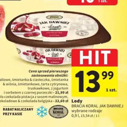 Lody bakaliowe Bracia Koral Jak Dawniej +8 wariantów