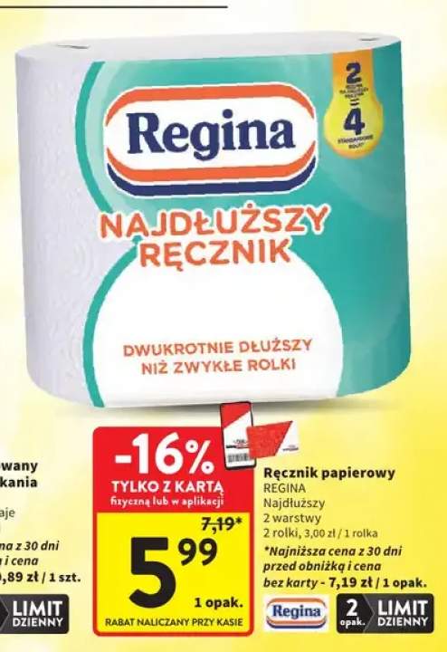 Ręcznik papierowy Regina Najdłuższy Ręcznik