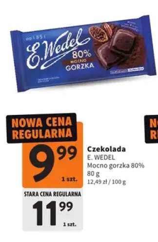 Czekolada E. Wedel Mocno Gorzka 80%