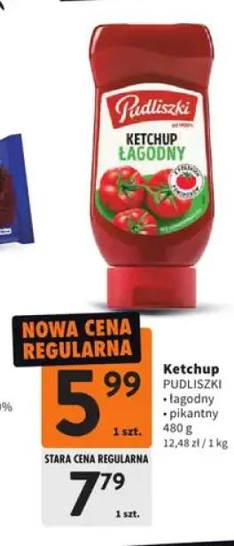 Ketchup Pudliszki łagodny +1 wariant