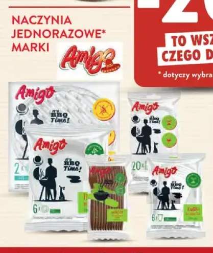 Wybrane naczynia jednorazowe marki Amigo +4 warianty