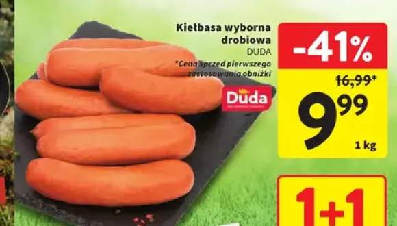 Kiełbasa wyborna drobiowa Duda
