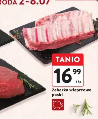 Żeberka wieprzowe paski