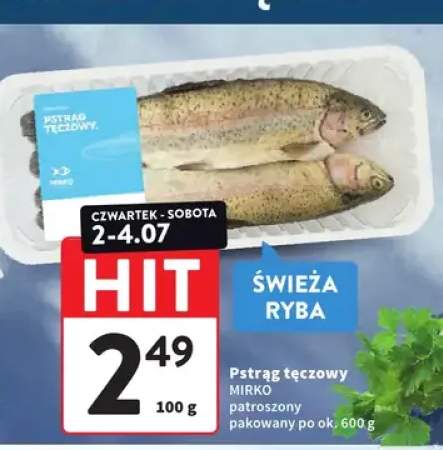 Pstrąg tęczowy patroszony Mirko